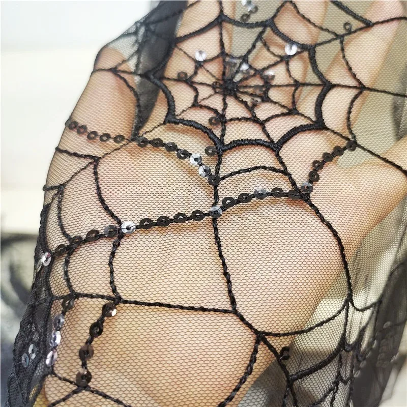 New Exquisite Black Background Decoration, Spider Sequins, Mesh Embroidery, Lace Fabric, Handmade DIY Decorative Accessories
New Exquisite Black Background Decoration, Spider Sequins, Mesh Embroidery, Lace Fabric, Handmade DIY Decorative Accessories