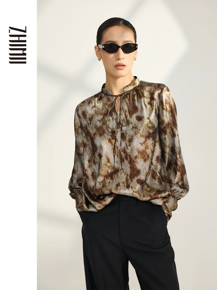 Новая осенне-зимняя женская свободная рубашка в китайском стиле с позолоченным воротником-стойкой, драпировкой и поясом, с длинными рукавами, для делового и повседневного стиля
Новая осенне-зимняя женская свободная рубашка в китайском стиле с позолоченным воротником-стойкой, драпировкой и поясом, с длинными рукавами, для делового и повседневного стиля