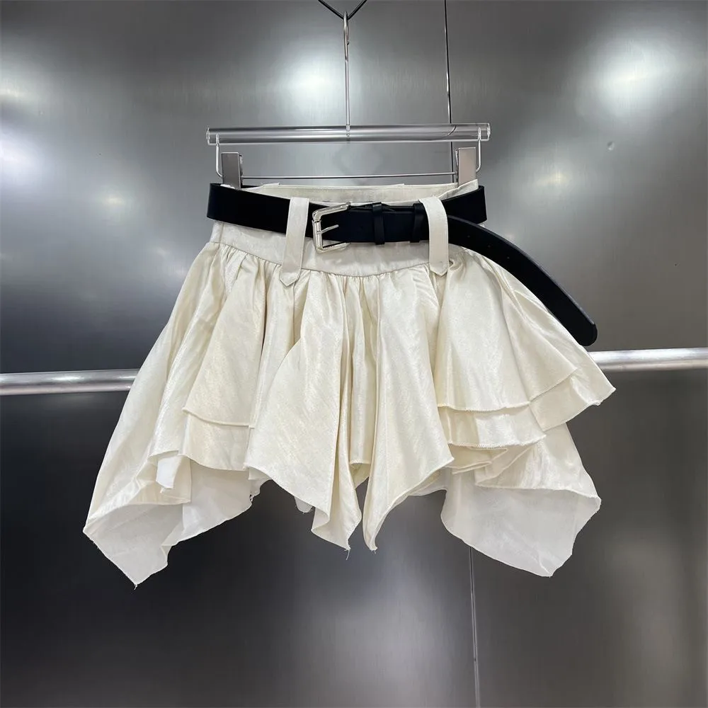 Girls' Summer New Irregular Ruffle Half length Skirt Children's Pearl Satin Puff Cake Skirt
Girls' Summer New Irregular Ruffle Half length Skirt Children's Pearl Satin Puff Cake Skirt