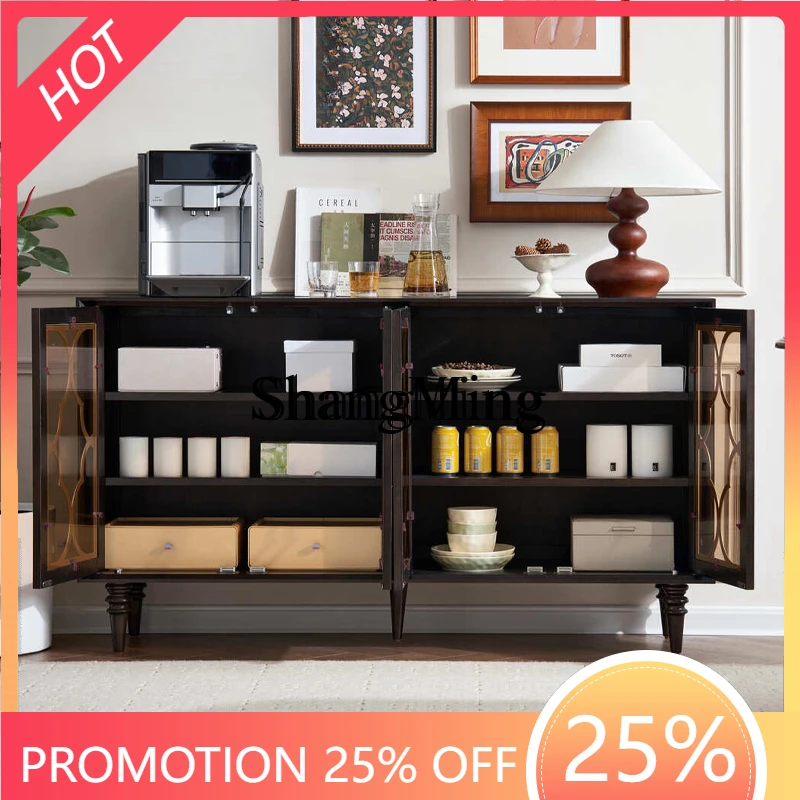 FG household simple modern retro style solid wood dining side cabinet living room entrance cabinet medium antique locker
FG household simple modern retro style solid wood dining side cabinet living room entrance cabinet medium antique locker