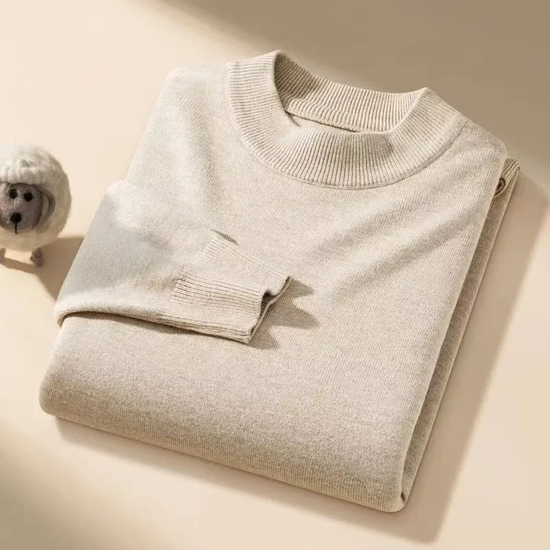 Осенний мужской свитер с воротником-стойкой, повседневный однотонный приталенный трикотаж, высокоэластичный простой стиль, классические теплые пуловеры
Осенний мужской свитер с воротником-стойкой, повседневный однотонный приталенный трикотаж, высокоэластичный простой стиль, классические теплые пуловеры