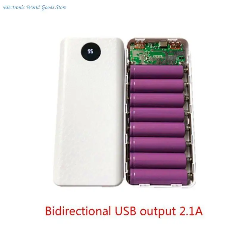 A3PD 8x18650 Battery for Case Storage Box Type-C Dual USB for Mobile Phone Tablet battery Holder Charging
A3PD 8x18650 Battery for Case Storage Box Type-C Dual USB for Mobile Phone Tablet battery Holder Charging
