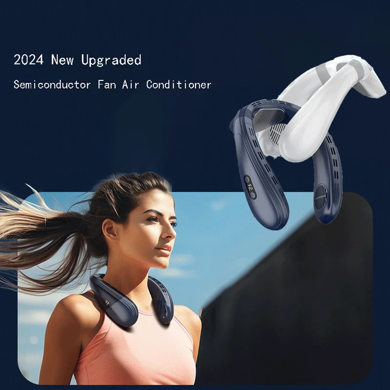 2024 New Neck Air Conditioner Portable Neck Fan Rechargeable Semiconductor Cooling Bladeless Fan Wearable Cooler multi purpose
2024 New Neck Air Conditioner Portable Neck Fan Rechargeable Semiconductor Cooling Bladeless Fan Wearable Cooler multi purpose