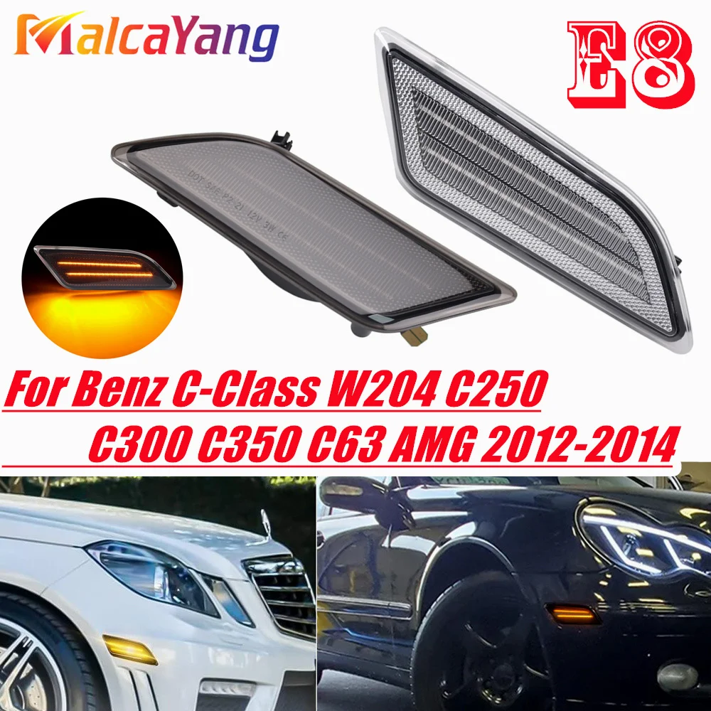 Smoked / Clear Lens Front Side Marker Light For Mercedes Benz W204 C250 C300 C350 C63 AMG 2012-2014
Smoked / Clear Lens Front Side Marker Light For Mercedes Benz W204 C250 C300 C350 C63 AMG 2012-2014