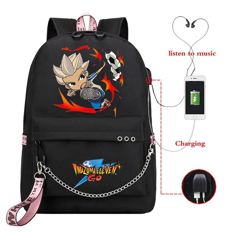 Inazuma Eleven Go Child Backpack Students Cartoon Schoolbag Teenager USB Charging Book Bags Travel Rucksack Laptop Bag Mochila
Inazuma Eleven Go Child Backpack Students Cartoon Schoolbag Teenager USB Charging Book Bags Travel Rucksack Laptop Bag Mochila