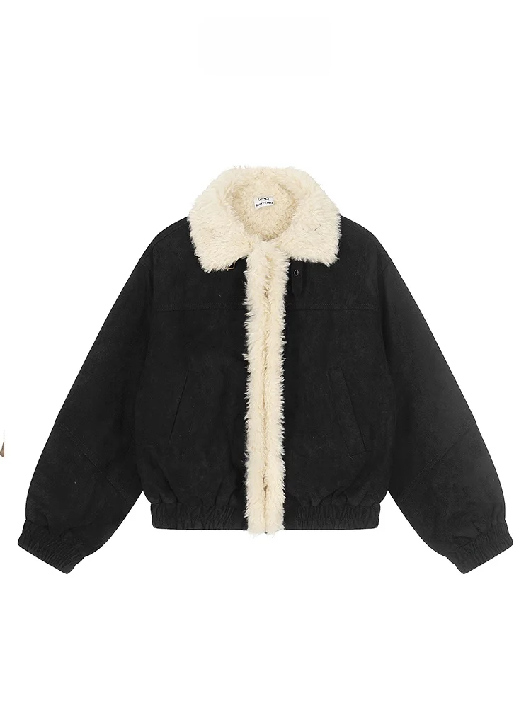 American Sle Thiened Suede Lamb Fur Jaet Women's Winter Coat Free Center Casual Loose Fit Cotton Polyester Blend
American Sle Thiened Suede Lamb Fur Jaet Women's Winter Coat Free Center Casual Loose Fit Cotton Polyester Blend