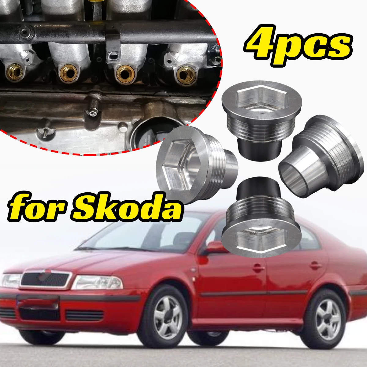 4pc/set Upgrade Aluminum Fuel Injector Insert Cup Seat for Skoda Octavia 1U 1997-2011 Saloon Estate 1.8T Car Spare Parts Control
4pc/set Upgrade Aluminum Fuel Injector Insert Cup Seat for Skoda Octavia 1U 1997-2011 Saloon Estate 1.8T Car Spare Parts Control