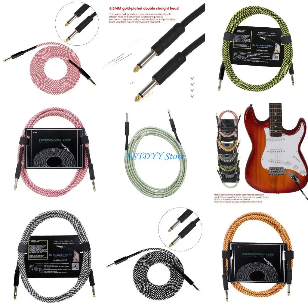 G6DE Guitar Stereo Audios Cable 6.5mm Mono Jacks Instrument Cable Plugs(Male to Male)
G6DE Guitar Stereo Audios Cable 6.5mm Mono Jacks Instrument Cable Plugs(Male to Male)