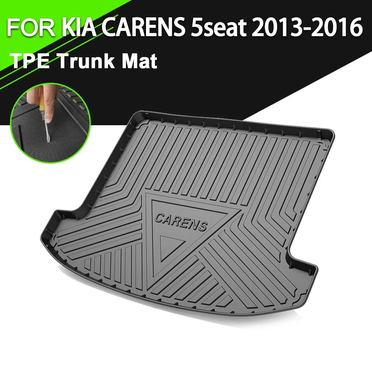 Car Rear Trunk Cover Mat TPE Waterproof Non-Slip Rubber Cargo Liner Accessories For KIA CARENS 5 Seater 2013-2016
Car Rear Trunk Cover Mat TPE Waterproof Non-Slip Rubber Cargo Liner Accessories For KIA CARENS 5 Seater 2013-2016