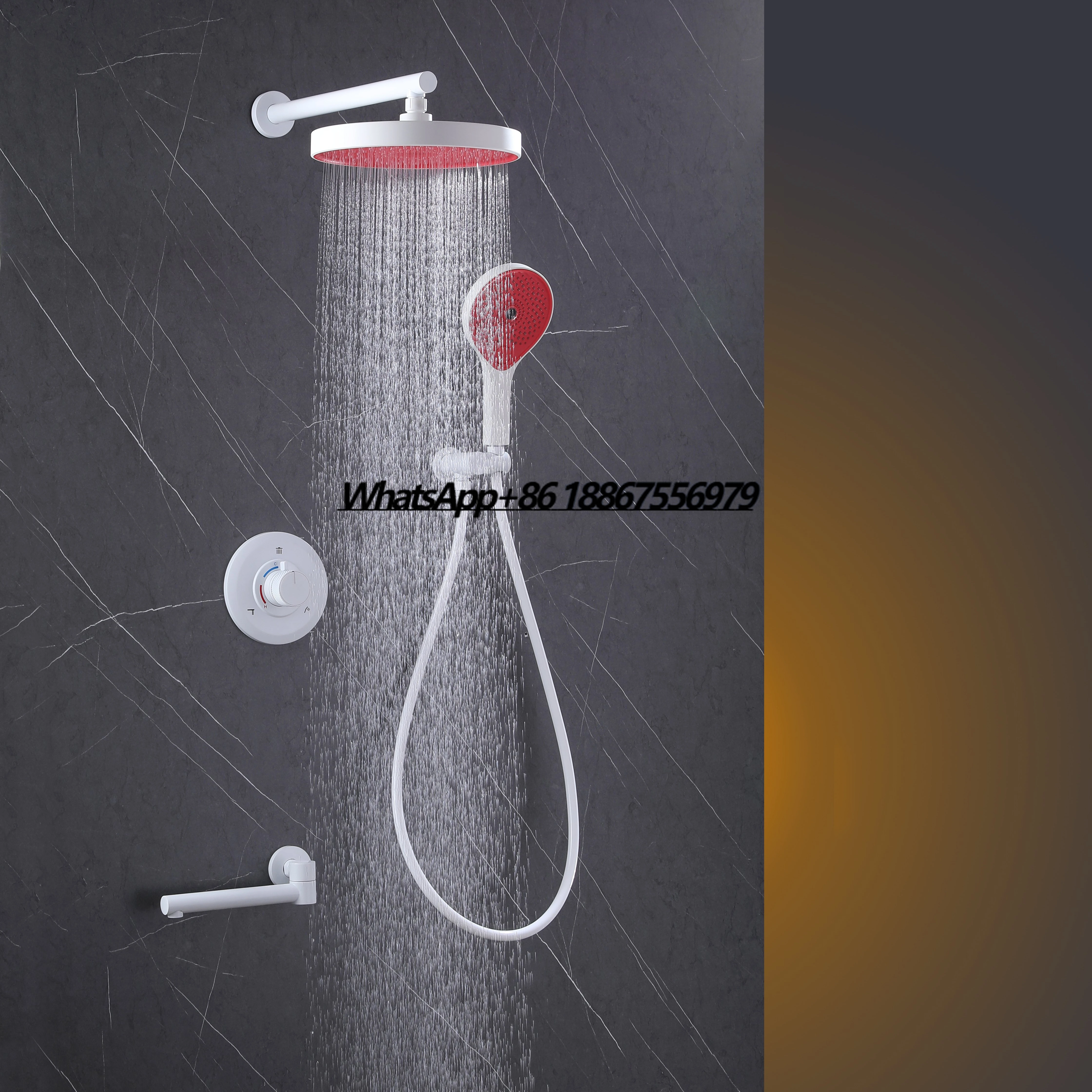 Polished Brass Wall-Mounted Rain Shower Faucet System Soft Spray with Copper Complete Bathroom Set for Hotels
Polished Brass Wall-Mounted Rain Shower Faucet System Soft Spray with Copper Complete Bathroom Set for Hotels