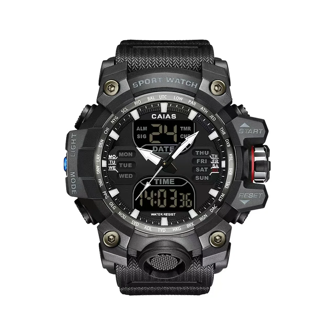 Совершенно новые электронные спортивные часы, стильные, динамичные и водонепроницаемые.
Совершенно новые электронные спортивные часы, стильные, динамичные и водонепроницаемые.