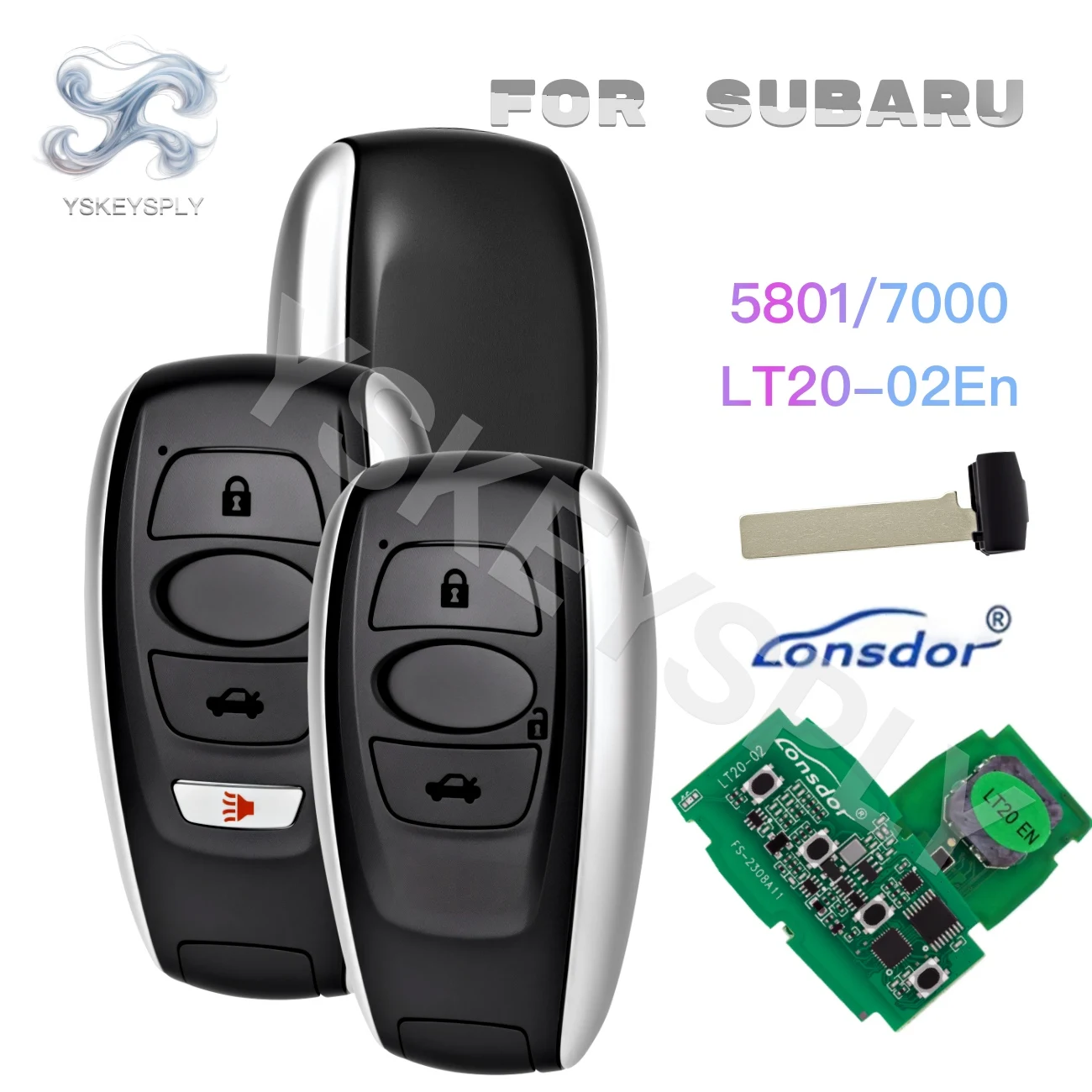 For Subaru WRX STI Impreza Forester Legacy Outback Crosstrek Ascent 5801 7000 Intelligent Remote Key Lonsdor LT20-02EN K518 KH10
For Subaru WRX STI Impreza Forester Legacy Outback Crosstrek Ascent 5801 7000 Intelligent Remote Key Lonsdor LT20-02EN K518 KH10