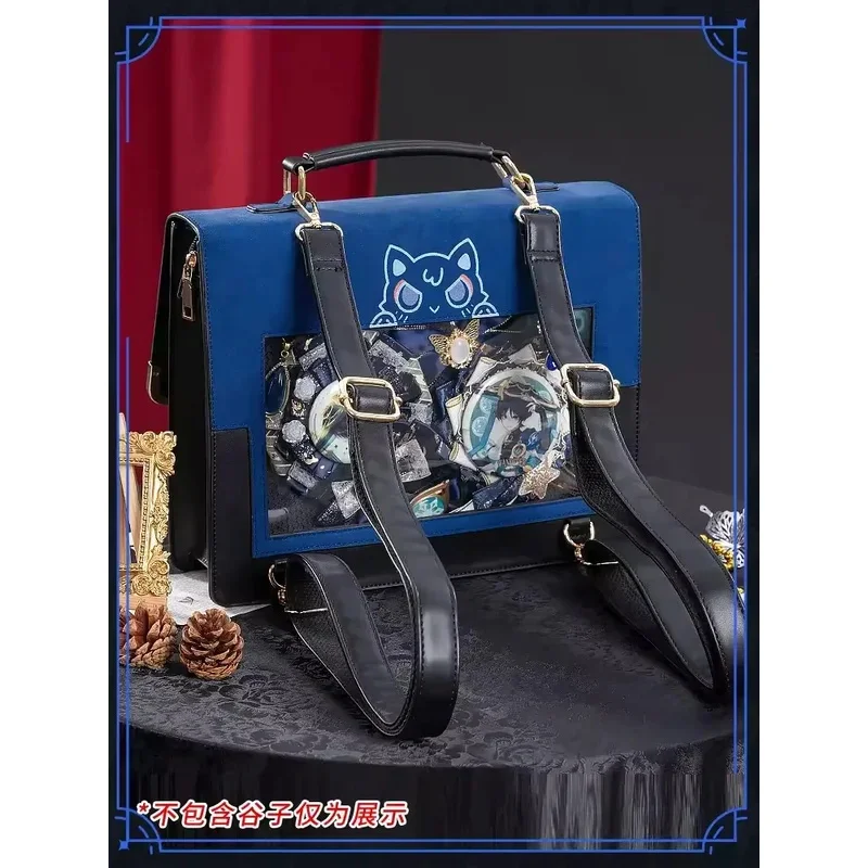 Genshin Impact Cosplay JK Student Backpack Wanderer PU Handbag Tartaglia Shoulder Bag Anime Game Vision Accessories Tote Giftx;8
Genshin Impact Cosplay JK Student Backpack Wanderer PU Handbag Tartaglia Shoulder Bag Anime Game Vision Accessories Tote Giftx;8