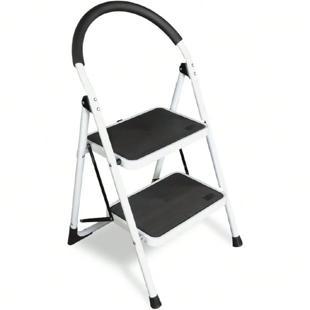 2 Step Ladder, 400 Lbs Ergonomic Folding Stool With Anti-Slip Pedal, Step Stool With Padded Handle For Kitchen, Household,
2 Step Ladder, 400 Lbs Ergonomic Folding Stool With Anti-Slip Pedal, Step Stool With Padded Handle For Kitchen, Household,