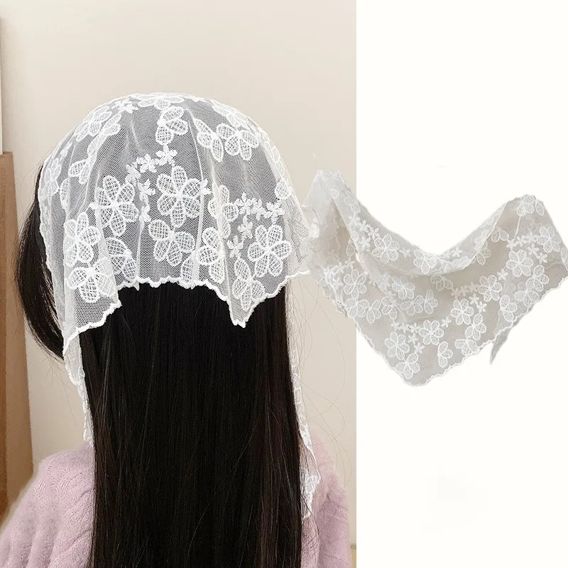 New Summer White Pastoral Triangle Lace Headscarf Sweet Tie Hair Band Light Breathable Hair Neck Wrap Accessories for Girls
New Summer White Pastoral Triangle Lace Headscarf Sweet Tie Hair Band Light Breathable Hair Neck Wrap Accessories for Girls