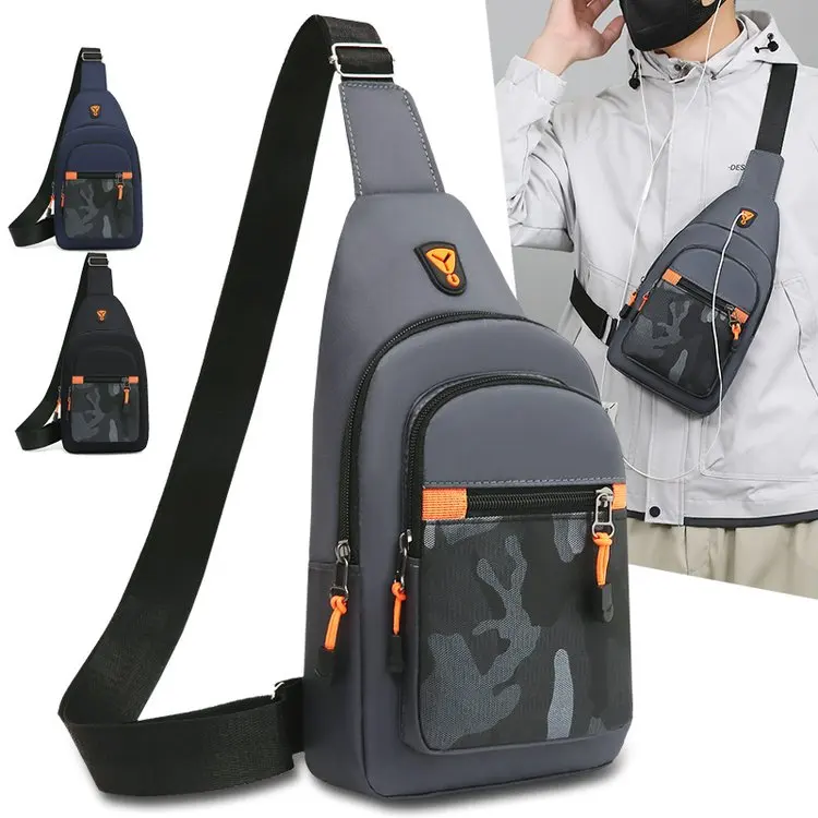 Men's Waterproof Oxford Chest Bag - Lightweight Cycling Crossbody Pack, Multi-Zipper Outdoor Sport Shoulder Bag for Travel
Men's Waterproof Oxford Chest Bag - Lightweight Cycling Crossbody Pack, Multi-Zipper Outdoor Sport Shoulder Bag for Travel