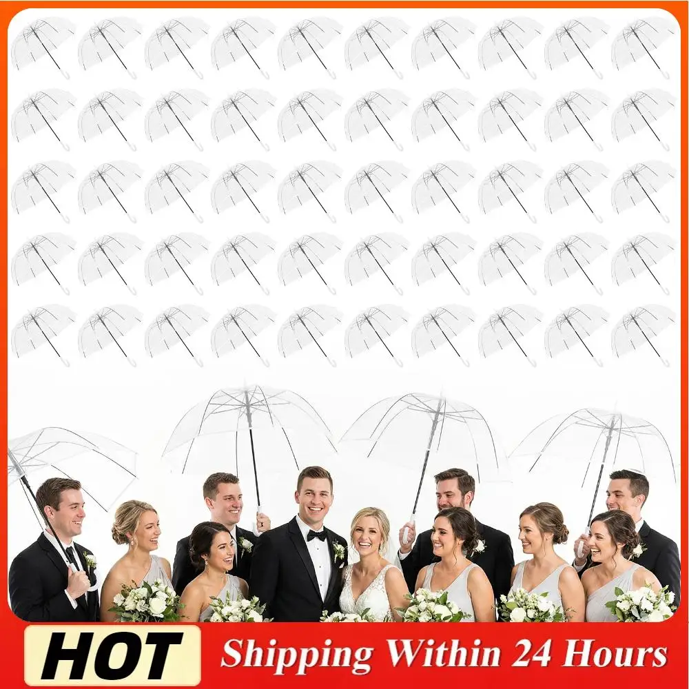 Большие ветрозащитные прозрачные свадебные зонты 52 дюйма с классической ручкой-крючком, оптовые подарочные зонты с бирками «Спасибо» и веревкой
Большие ветрозащитные прозрачные свадебные зонты 52 дюйма с классической ручкой-крючком, оптовые подарочные зонты с бирками «Спасибо» и веревкой