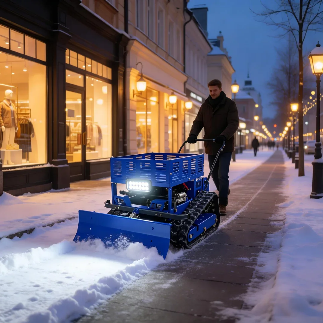 Customized High Power Self-propelled Lawn Mower - Rubber Crawler Remote Control with Snow Shovel and Storage Rack Factory Direct
Customized High Power Self-propelled Lawn Mower - Rubber Crawler Remote Control with Snow Shovel and Storage Rack Factory Direct