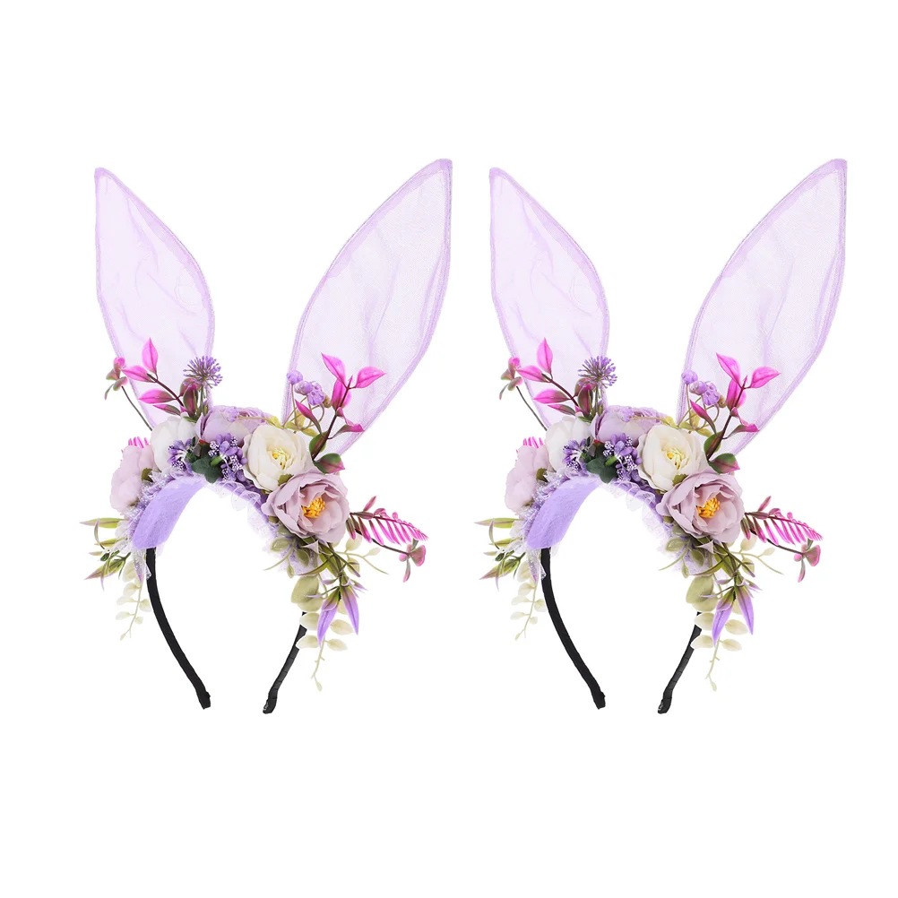 2 Pcs Rabbit Ear Headband Woodland Fairy Headwear Halloween Headbands Hairclip Headpiece Floral Bunny Fabric Goddess Elf Crown
2 Pcs Rabbit Ear Headband Woodland Fairy Headwear Halloween Headbands Hairclip Headpiece Floral Bunny Fabric Goddess Elf Crown