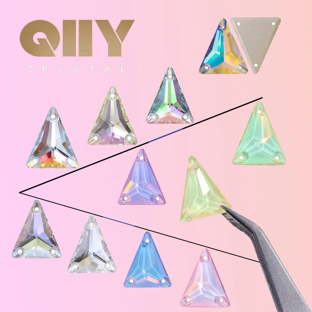 QIIY Isosceles/Long Triangle High Quality Glass Sewing On Rhinestones Flatback Crystal For Garment Wedding Dress Decoration
QIIY Isosceles/Long Triangle High Quality Glass Sewing On Rhinestones Flatback Crystal For Garment Wedding Dress Decoration