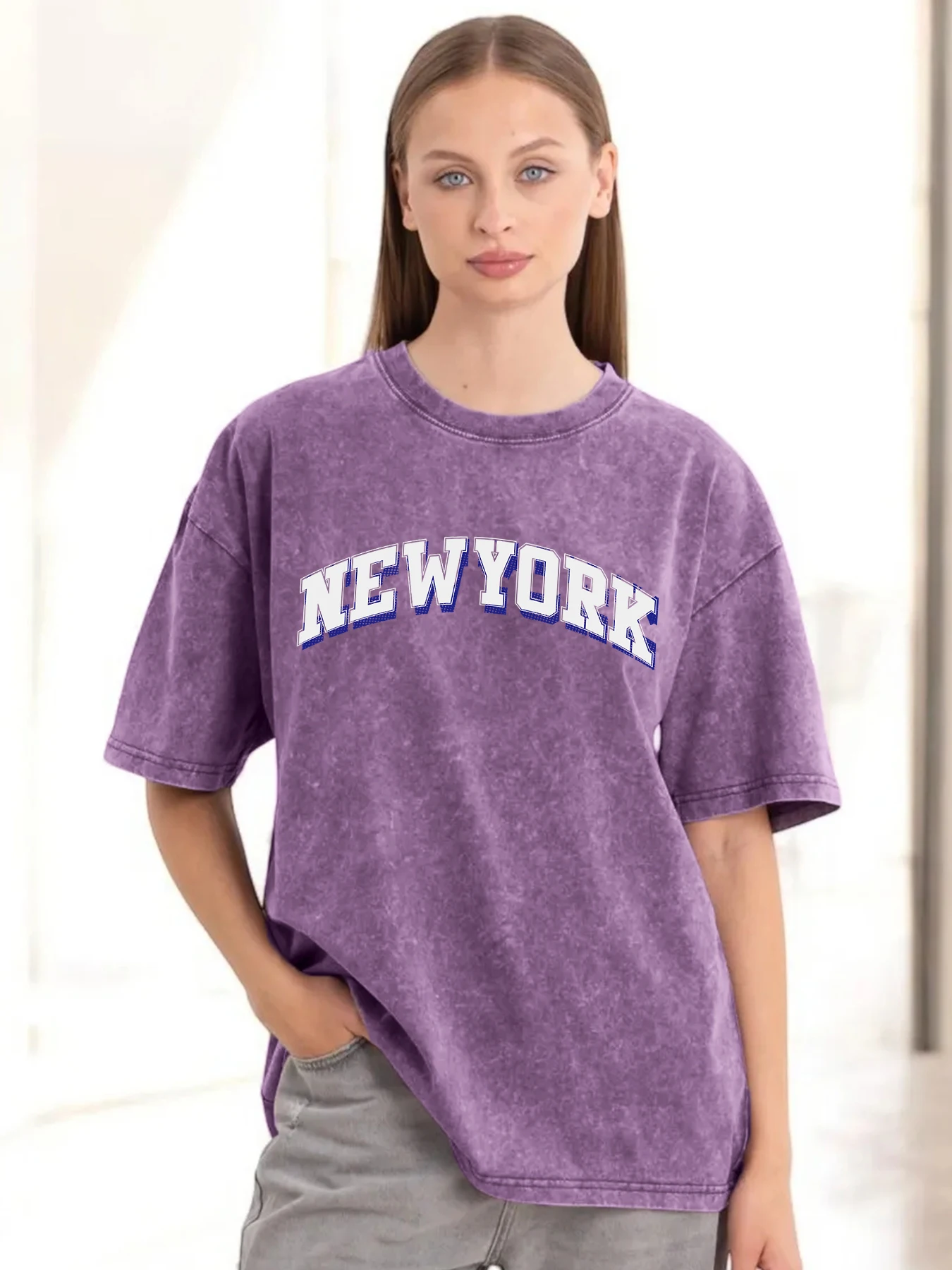 Футболка с принтом New York Snow Wash, женская летняя новая крутая футболка с круглым вырезом, дышащая мягкая хлопковая футболка унисекс, оверсайз с коротким рукавом
Футболка с принтом New York Snow Wash, женская летняя новая крутая футболка с круглым вырезом, дышащая мягкая хлопковая футболка унисекс, оверсайз с коротким рукавом