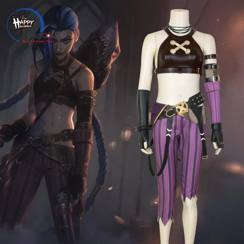 New 2025 Costume Anime LOL Arcane Jinx Cosplay Uniform Outfits Halloween Carnival Suit Custom Made Hallow QEQ12
New 2025 Costume Anime LOL Arcane Jinx Cosplay Uniform Outfits Halloween Carnival Suit Custom Made Hallow QEQ12