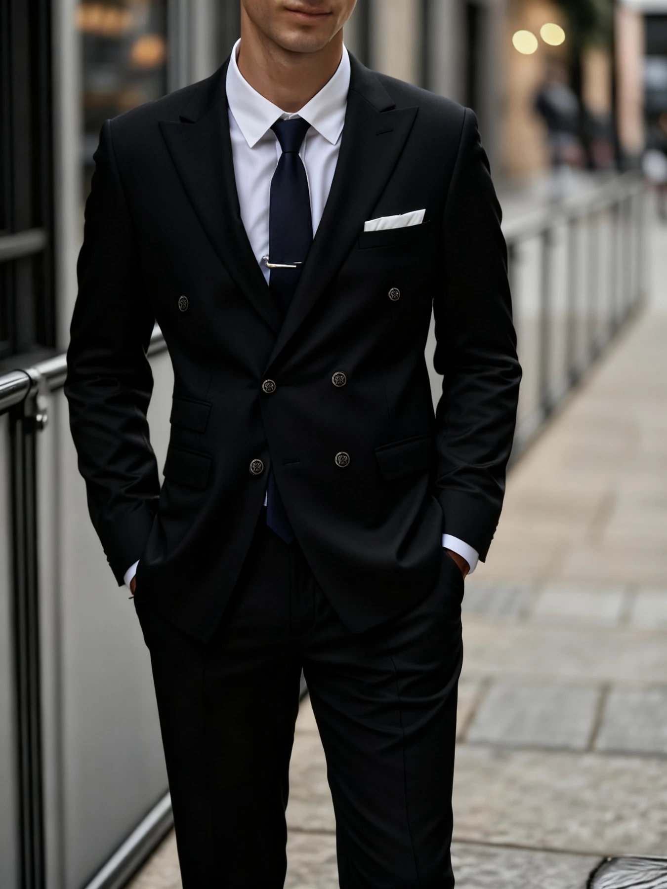 Men's 2 Pcs Peaked Lapel Double Breasted Suit Set Jacket Pants for International Fashion Dinner
Men's 2 Pcs Peaked Lapel Double Breasted Suit Set Jacket Pants for International Fashion Dinner