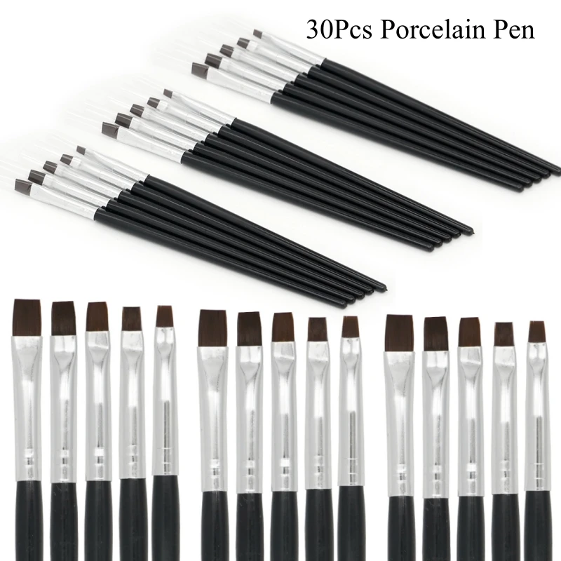 30Pcs Dental Porcelain Brush Pen Dentistry Shaping Glaze Brushes for Adhesive Composite Cement Crown Teeth Dentist Lab Tools
30Pcs Dental Porcelain Brush Pen Dentistry Shaping Glaze Brushes for Adhesive Composite Cement Crown Teeth Dentist Lab Tools