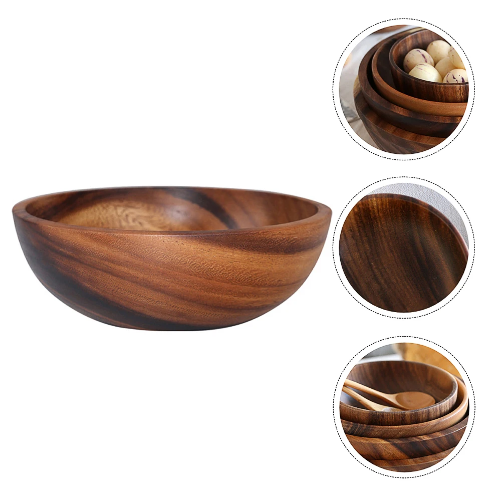 1pc Wooden Tableware Fruit Plate Home Kitchen Salad Bowl Deep Container Pho Whole Wood Natural Log Thick Large Capacity
1pc Wooden Tableware Fruit Plate Home Kitchen Salad Bowl Deep Container Pho Whole Wood Natural Log Thick Large Capacity