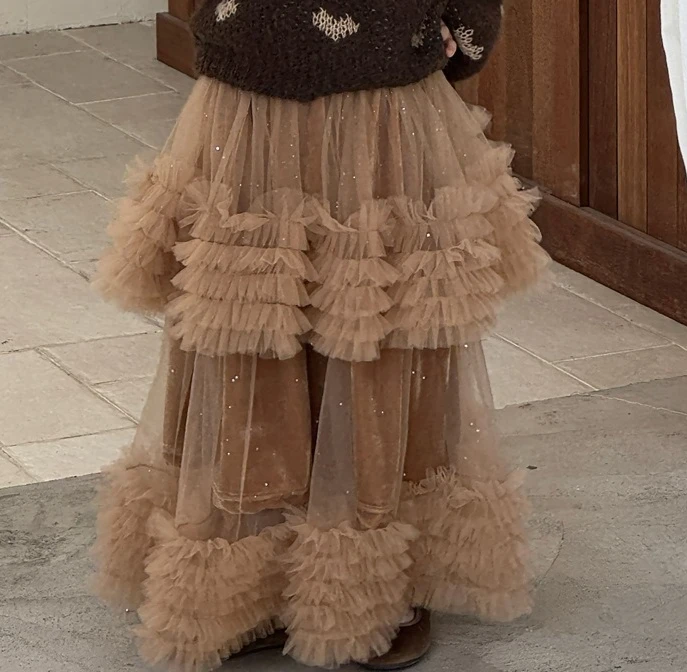 Girls Korean Cake Skirt A-line Skirt Baby Girl Spicy Girl High Waist Fluffy Lace Mesh Skirt 2025 New Children Clothing
Girls Korean Cake Skirt A-line Skirt Baby Girl Spicy Girl High Waist Fluffy Lace Mesh Skirt 2025 New Children Clothing