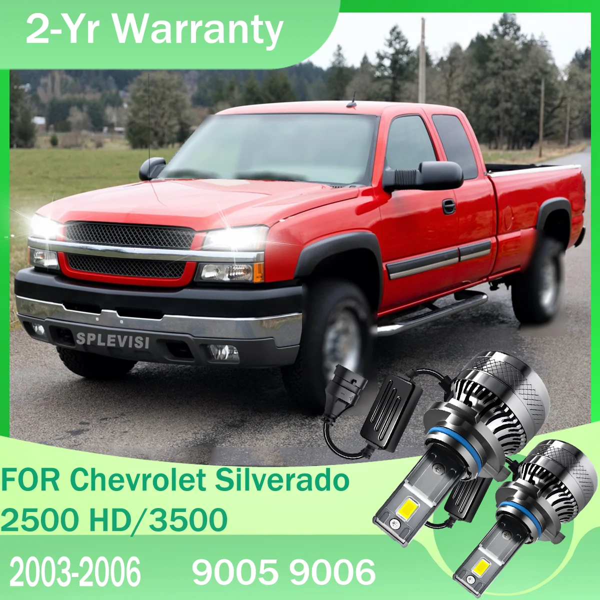 High-Quality 6000K High/Low Beam Headlight Kit for Rainy Conditions For Chevrolet Silverado 2500 HD/3500 2003 2004 2005 2006
High-Quality 6000K High/Low Beam Headlight Kit for Rainy Conditions For Chevrolet Silverado 2500 HD/3500 2003 2004 2005 2006