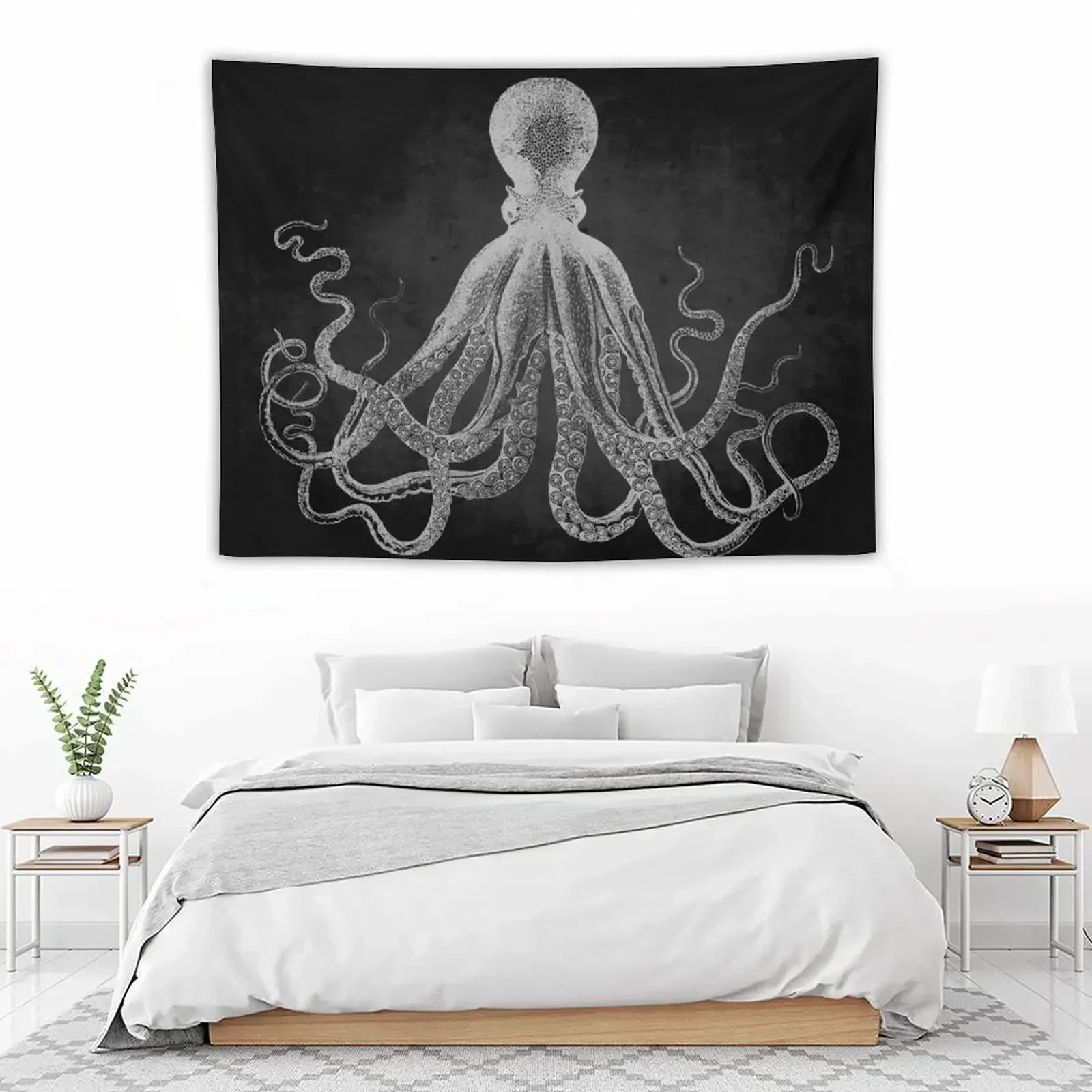 Vintage Lord Bodner Octopus Print - White on Black Tapestry Bed Room Decoration Wall Hanging Decor Cute Room Things Tapestry
Vintage Lord Bodner Octopus Print - White on Black Tapestry Bed Room Decoration Wall Hanging Decor Cute Room Things Tapestry