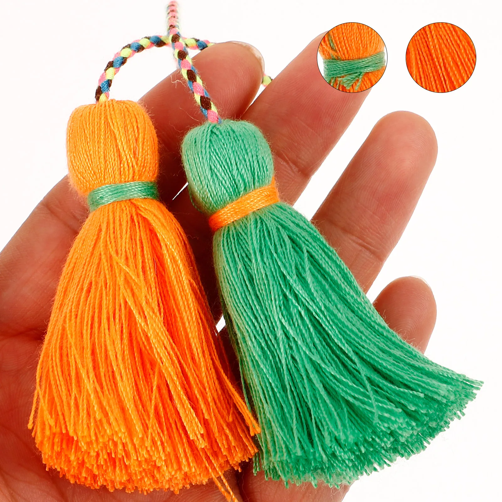 2pcs Tassel Pendant Accessories Key Chain Tassels Diy Craft Decor Handbag Charms Hanging Decorations Cotton Flow Design Tassels
2pcs Tassel Pendant Accessories Key Chain Tassels Diy Craft Decor Handbag Charms Hanging Decorations Cotton Flow Design Tassels