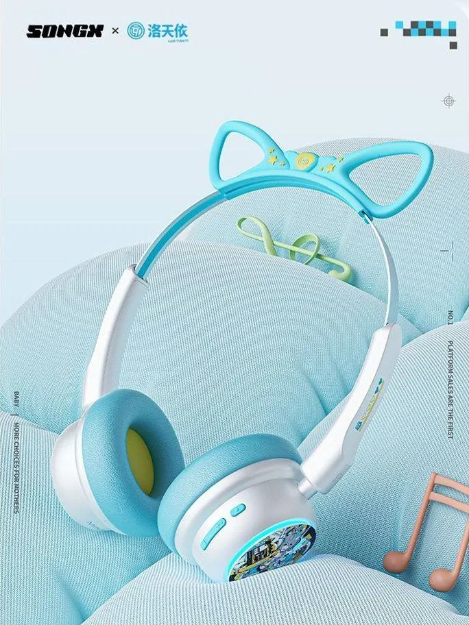 SONGX Luo Tianyi Vsinger Bluetooth Headphone Over-ear ANC Noise Reduction Wireless Esports Gaming Girls Headset
SONGX Luo Tianyi Vsinger Bluetooth Headphone Over-ear ANC Noise Reduction Wireless Esports Gaming Girls Headset