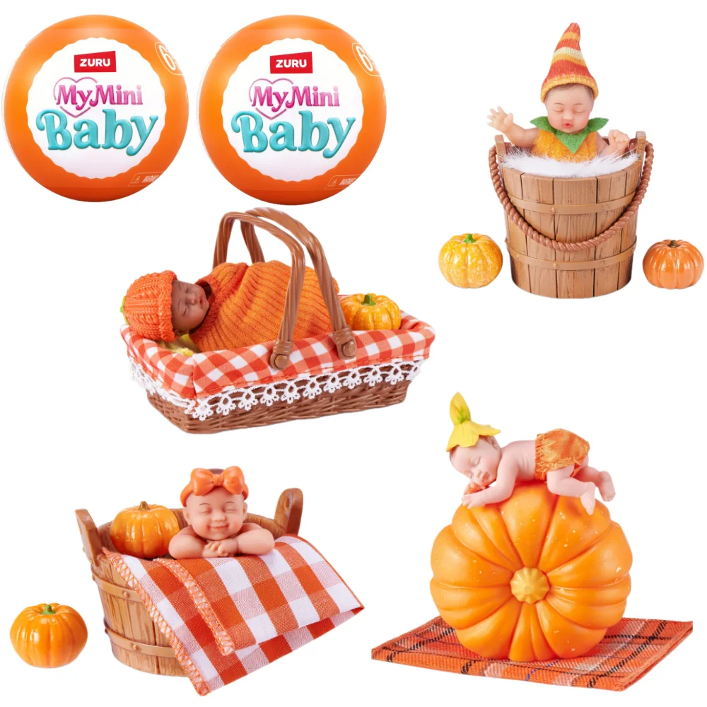 2026 ZURU Surprise Ball My Mini Pumpkin Baby - Realistic DIY Baby Doll, Surprise Miniature Collectible Gift Toy
2026 ZURU Surprise Ball My Mini Pumpkin Baby - Realistic DIY Baby Doll, Surprise Miniature Collectible Gift Toy