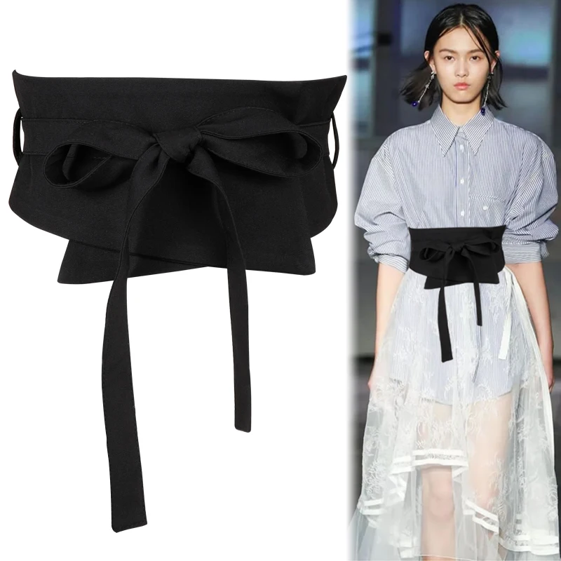 X6104 Women's Waist Belt Cover with Shirt Fashionable Waistband Decoration Dress Girdle Girls Waistband Black Wide Belt
X6104 Women's Waist Belt Cover with Shirt Fashionable Waistband Decoration Dress Girdle Girls Waistband Black Wide Belt
