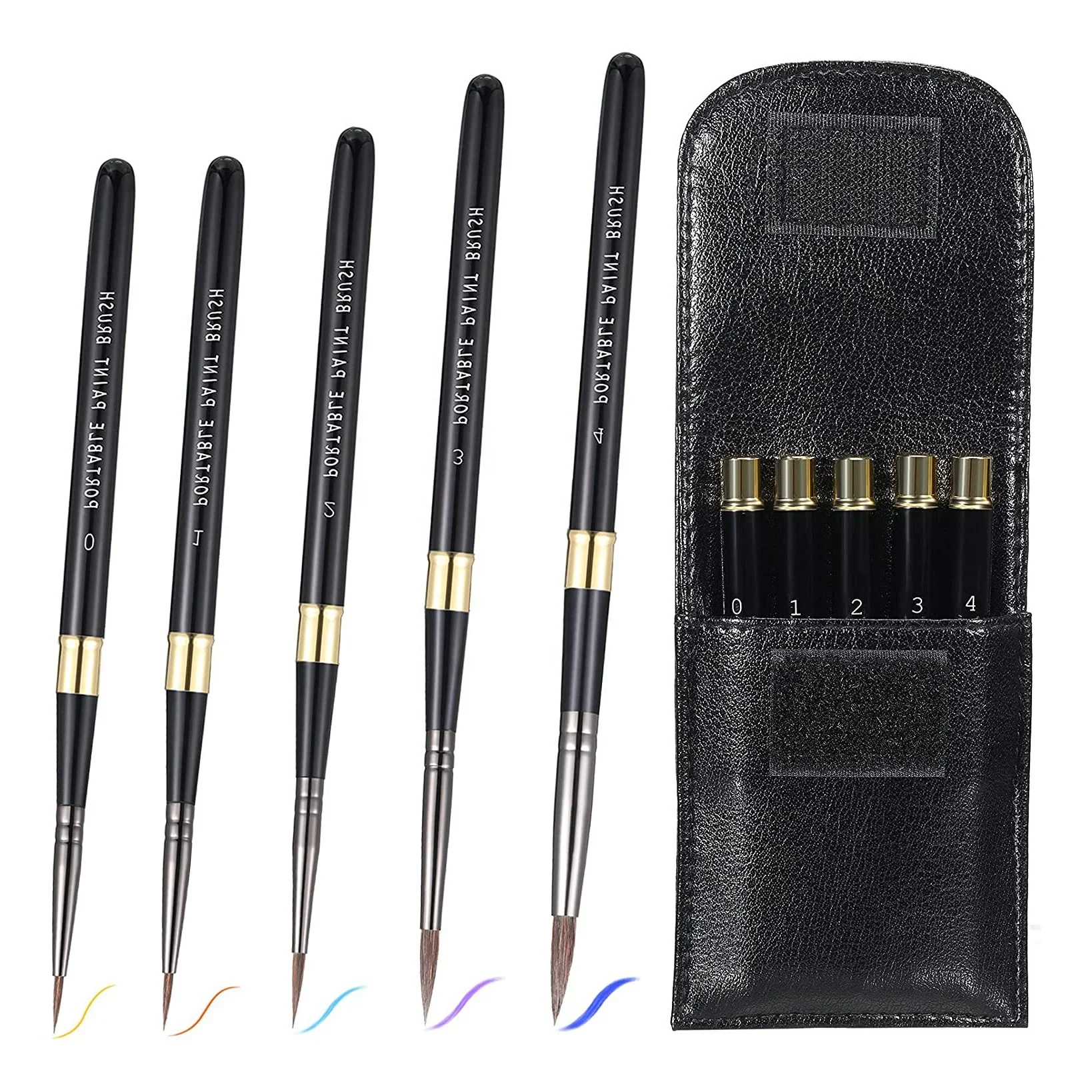 Travel Watercolor Brushes 6pcs Pocket Paint Brush Set Round Long Synthetic For Artist
Travel Watercolor Brushes 6pcs Pocket Paint Brush Set Round Long Synthetic For Artist