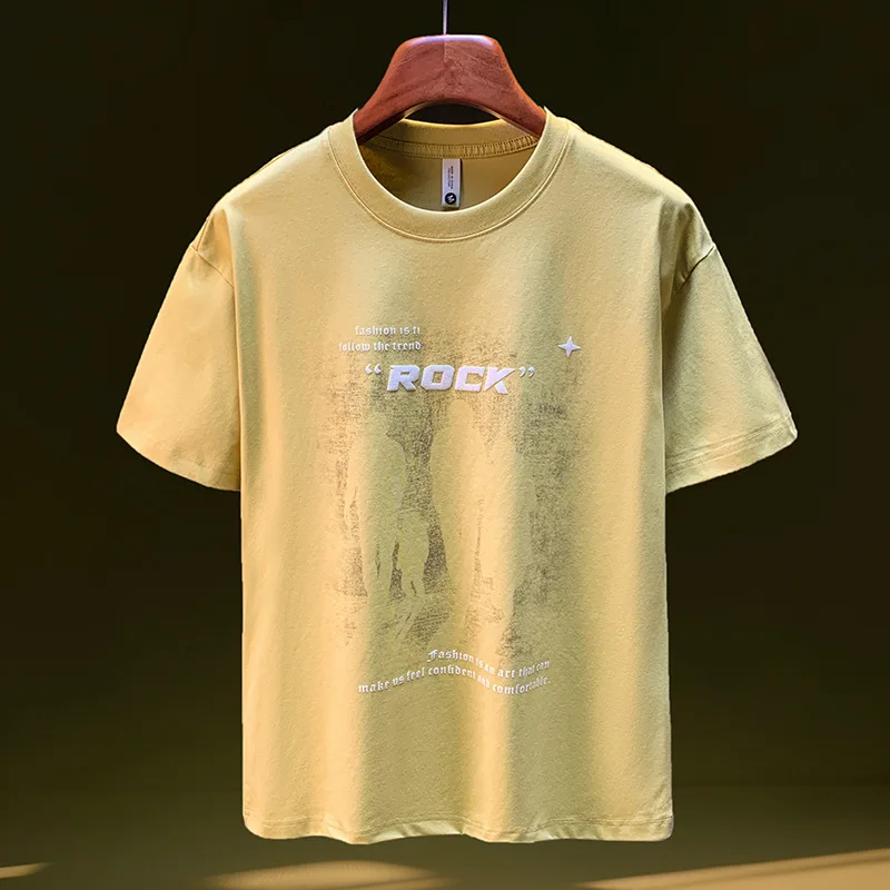 Short sleeved men's 2025 summer new casual loose round neck retro trend five quarter sleeved T-shirt
Short sleeved men's 2025 summer new casual loose round neck retro trend five quarter sleeved T-shirt