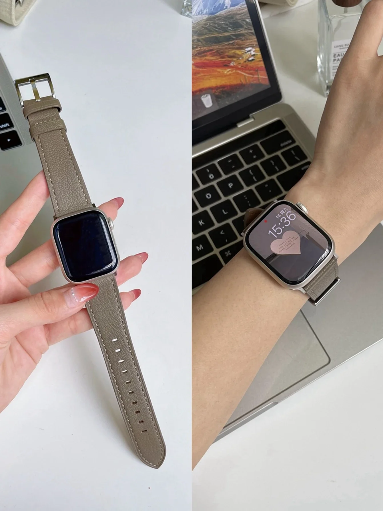 Elegant Leather loop For Apple Watch band Correa Series Ultra 10/9/8/7/6/5/4/3/2 38mm 40mm 41mm 42mm 44mm 45mm 46mm 49mm Strap
Elegant Leather loop For Apple Watch band Correa Series Ultra 10/9/8/7/6/5/4/3/2 38mm 40mm 41mm 42mm 44mm 45mm 46mm 49mm Strap