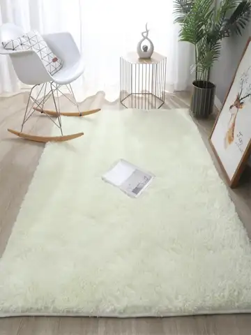 VIKAMA Tie-Dye Plush Carpet Living Room Decoration Soft Fluffy Home Mat Children's Room Baby Crawling Non-Slip Blanket