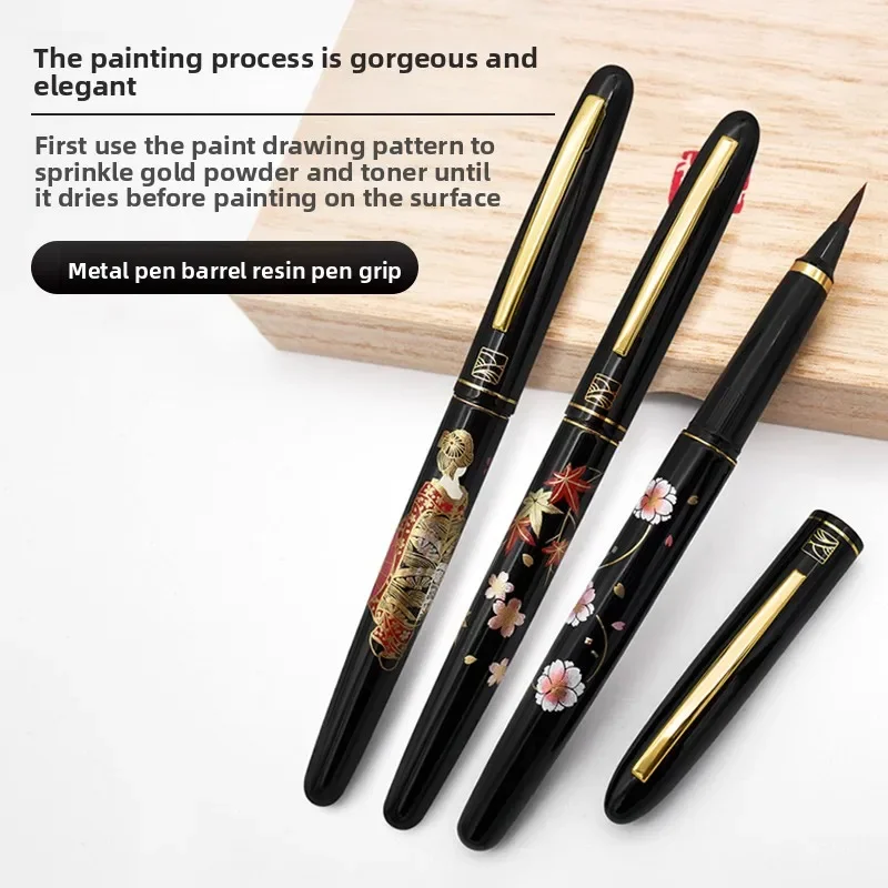 1PCS Apanese Calligraphy Pen: Pure Wolf Hair, Wu Zhu Style, Ink Feeder & Bag, Gift for Painting & Scripture Writing
1PCS Apanese Calligraphy Pen: Pure Wolf Hair, Wu Zhu Style, Ink Feeder & Bag, Gift for Painting & Scripture Writing