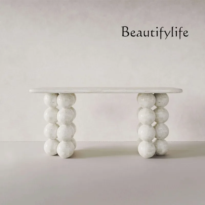 SS Natural Marble French Entrance Table Retro Spherical Corridor Case Table High Aisle Art Table
SS Natural Marble French Entrance Table Retro Spherical Corridor Case Table High Aisle Art Table