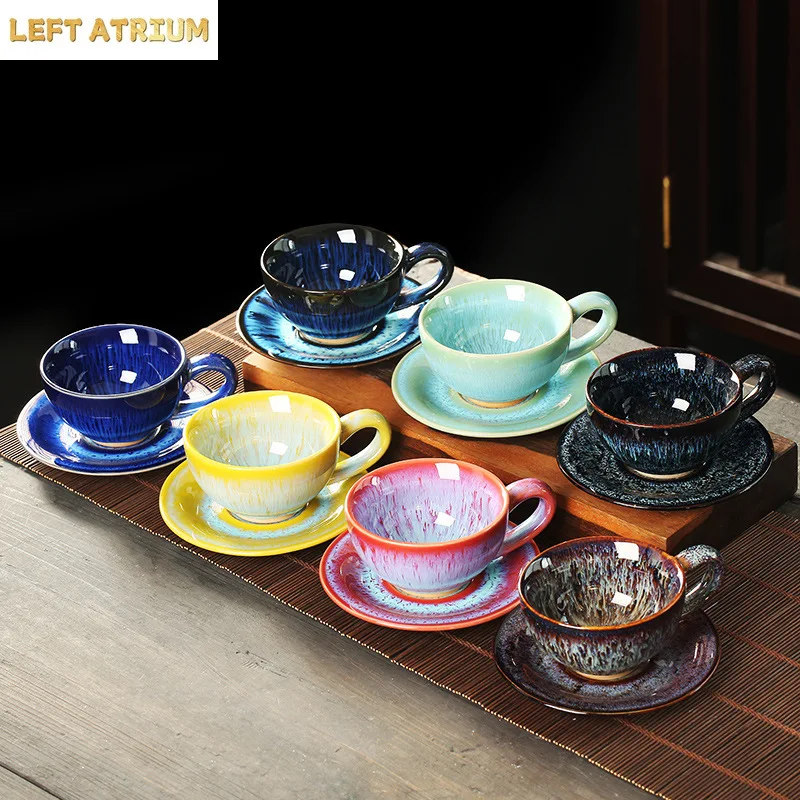Colorful Glazed Porcelain Cup&saucer 150ml Tea Cup Dining Table Coffee Mug Milk Mugs Afternoon Tea Teacup Fruit Juice Container
Colorful Glazed Porcelain Cup&saucer 150ml Tea Cup Dining Table Coffee Mug Milk Mugs Afternoon Tea Teacup Fruit Juice Container