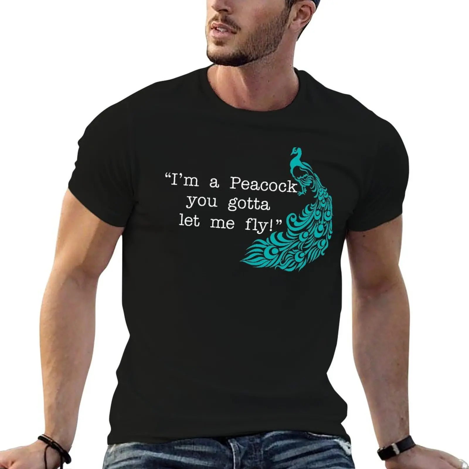 I'm A Peacock You Gotta Let Me Fly! T-Shirt man t shirts cotton t shirts for man graphic tees T-Shirt
I'm A Peacock You Gotta Let Me Fly! T-Shirt man t shirts cotton t shirts for man graphic tees T-Shirt