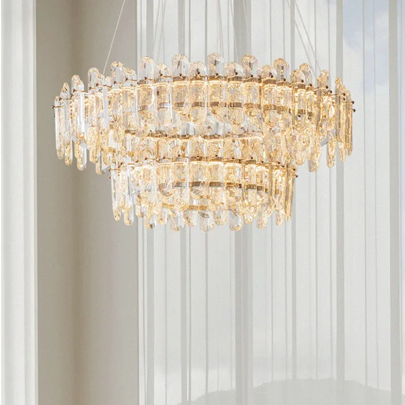 Luxury living room LED crystal lamps Bedroom lighting Crystal lamps Hotel interior room decoration pendant lamps
Luxury living room LED crystal lamps Bedroom lighting Crystal lamps Hotel interior room decoration pendant lamps