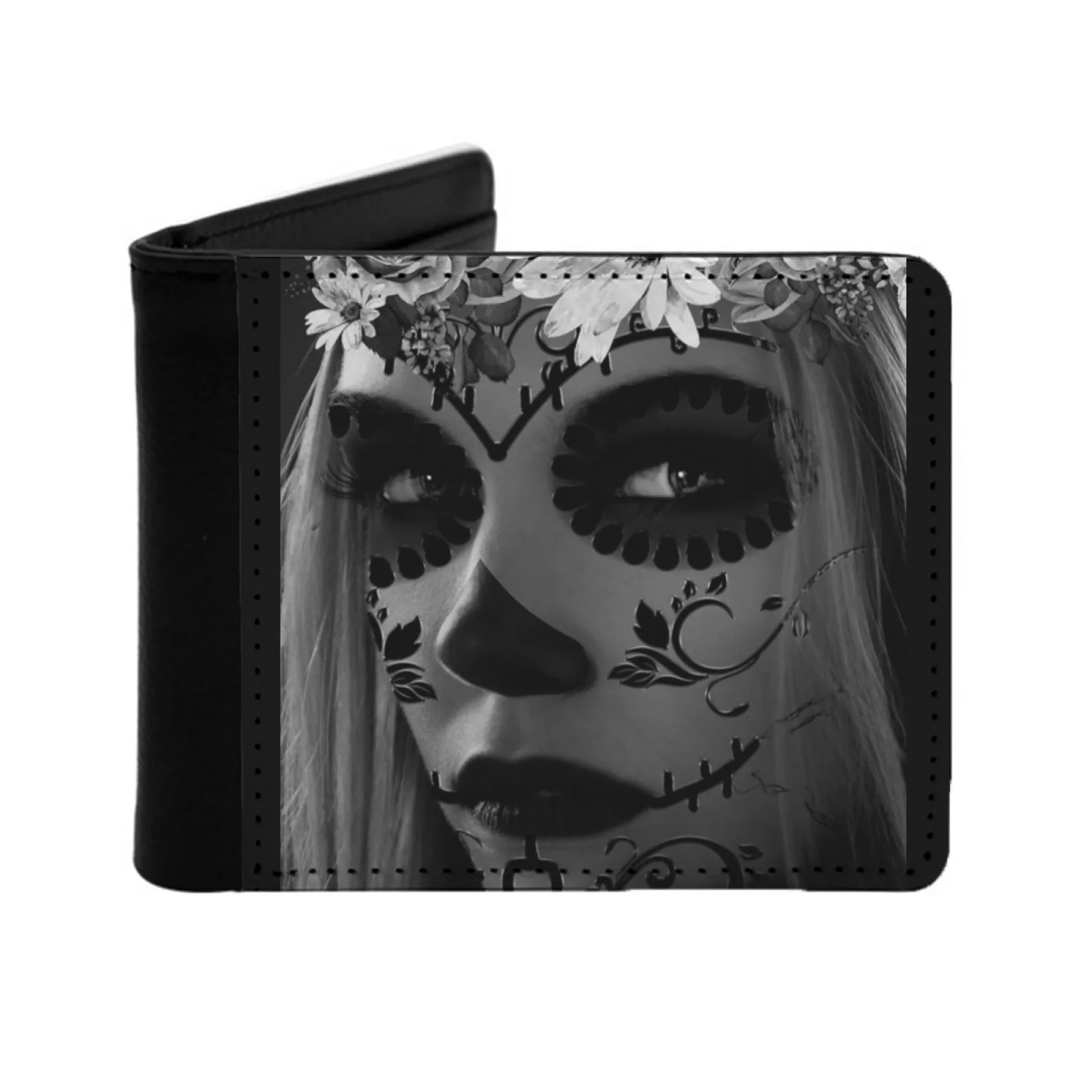 Catrina Dark Men Wallets Card Man Wallet Short Purse Bi-Fold Personalized Purses Catrina Day Of The Dead Mexico Skull Sugar
Catrina Dark Men Wallets Card Man Wallet Short Purse Bi-Fold Personalized Purses Catrina Day Of The Dead Mexico Skull Sugar