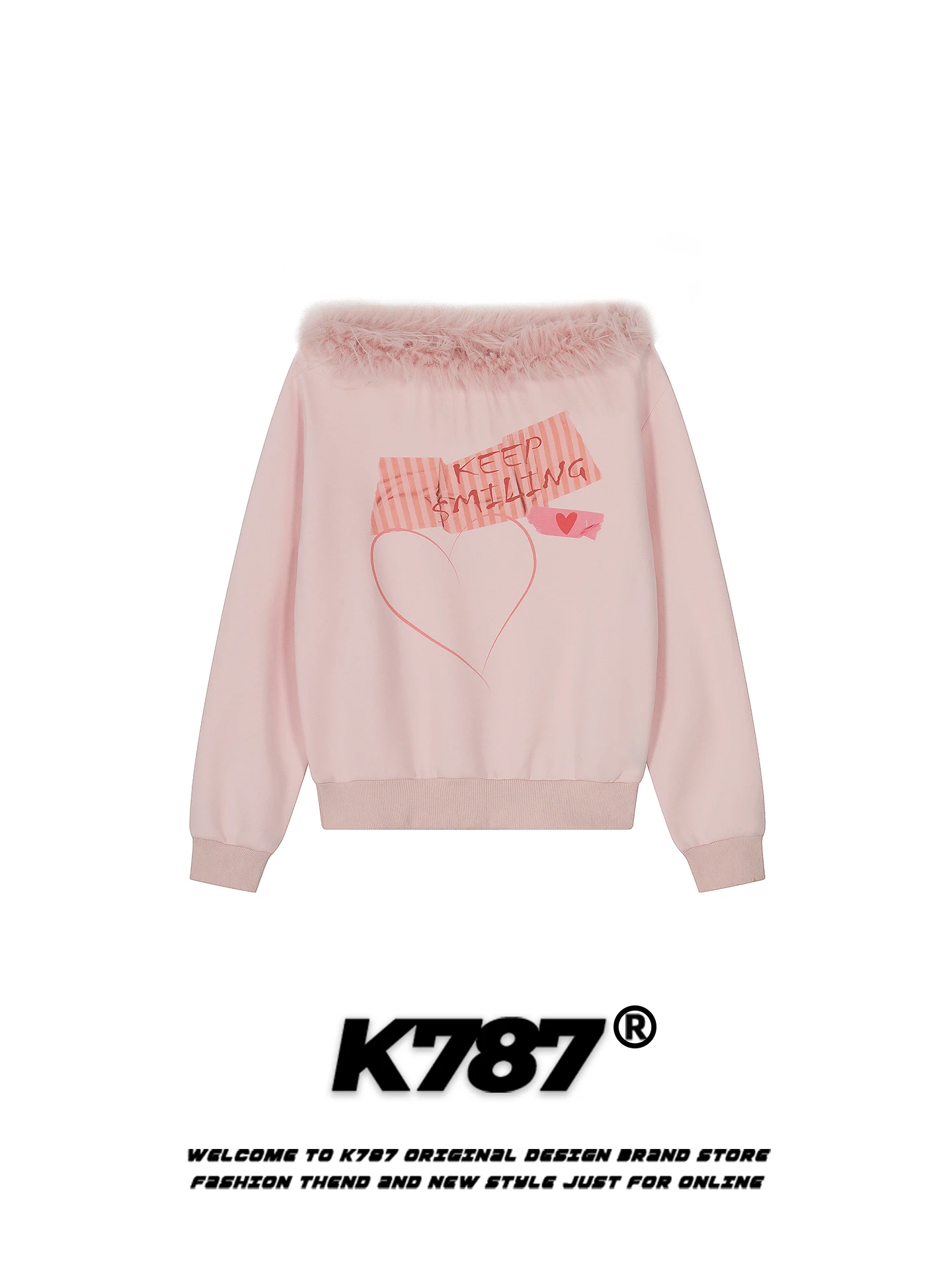 K787 Американский стиль, модный свитшот с меховым воротником и открытыми плечами для девушек, весенняя новинка, милый дизайн с вырезами на плечах, с пуговицами...
K787 Американский стиль, модный свитшот с меховым воротником и открытыми плечами для девушек, весенняя новинка, милый дизайн с вырезами на плечах, с пуговицами...