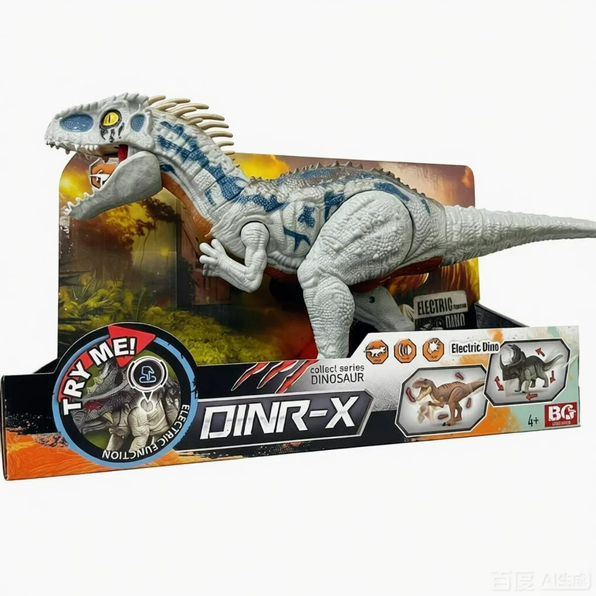 Jurassic Electric Simulated Grey Indominus Rex Sound & Light Dinosaur Movable Tail Dino Toy for Birthday Gift BG1005DR-1
Jurassic Electric Simulated Grey Indominus Rex Sound & Light Dinosaur Movable Tail Dino Toy for Birthday Gift BG1005DR-1