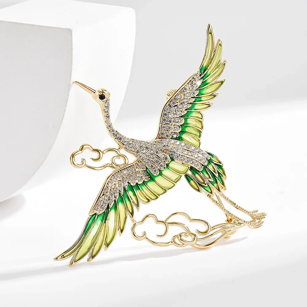 2024 New Green Bird Cloud Brooch for Women Brooches Zircon Inlaid Women's Jewelry Elegant High Quality Clothing Pins Gifts
2024 New Green Bird Cloud Brooch for Women Brooches Zircon Inlaid Women's Jewelry Elegant High Quality Clothing Pins Gifts