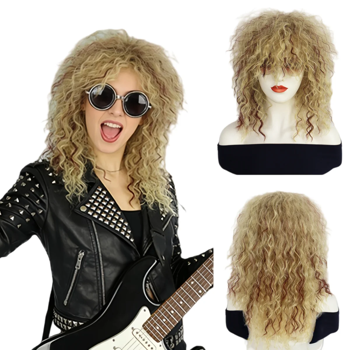Synthetic Long Wave Golden Brown Mixed Rock Punk Wig Suitable For Bands And Parties
Synthetic Long Wave Golden Brown Mixed Rock Punk Wig Suitable For Bands And Parties
